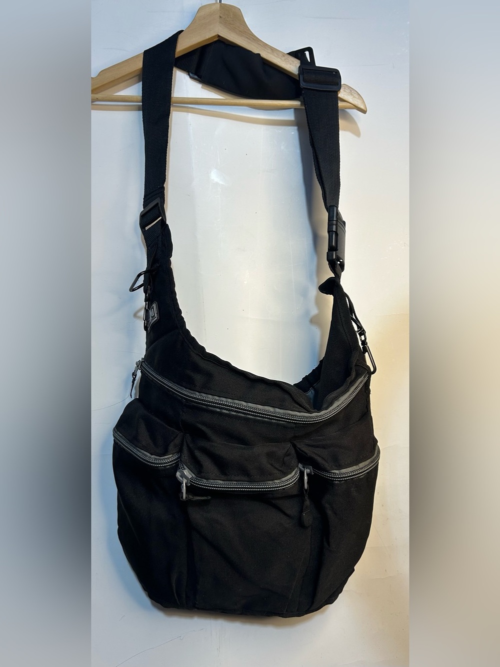 Diaper Dude Black Mens Diaper Bag Satchel